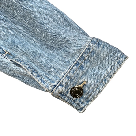 Garage Sky Blue Lightly Distressed Denim Jacket - Picture 6 of 10